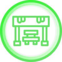 Bus Stop Creative Icon Design vector