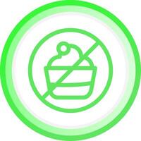 No Sweets Creative Icon Design vector