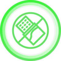 No Chocolate Creative Icon Design vector
