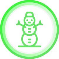 Snowman Creative Icon Design vector