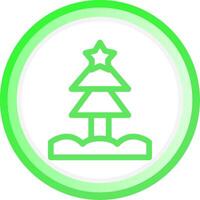 diseño creativo del icono del árbol de navidad vector