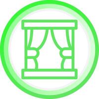 Curtain Creative Icon Design vector