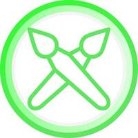 Brushes Creative Icon Design vector