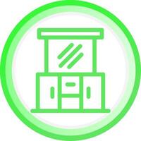 Dressing Table Creative Icon Design vector