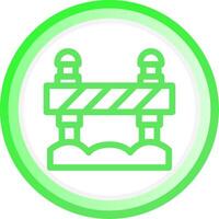 Road Block Creative Icon Design vector
