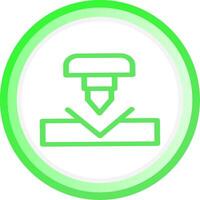 Bending Creative Icon Design vector