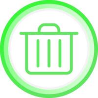 Trash Bin Creative Icon Design vector