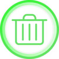 Trash Bin Creative Icon Design vector