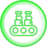 Conveyor Belt Creative Icon Design vector