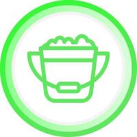 Bucket Creative Icon Design vector