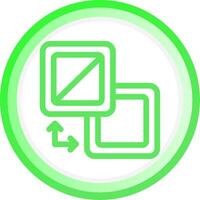 Fill And Stroke Creative Icon Design vector