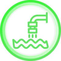 Waste Water Creative Icon Design vector