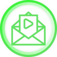 Video Email Creative Icon Design vector