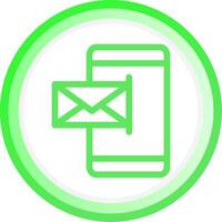 Mobile Email Creative Icon Design vector