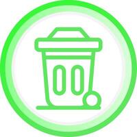 Dustbin Creative Icon Design vector