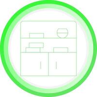 Bookshelf Creative Icon Design vector