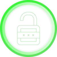 Lock Open Creative Icon Design vector