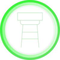 Stool Creative Icon Design vector