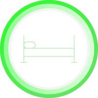 Single Bed Creative Icon Design vector