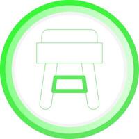 Stool Creative Icon Design vector