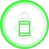 Fire Hydrant Creative Icon Design vector