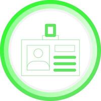 Line Green Circle Gradient Design vector