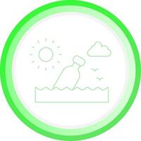 Message In A Bottle Creative Icon Design vector
