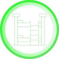 Bunk Bed Creative Icon Design vector