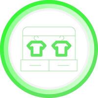 Line Green Circle Gradient Design vector