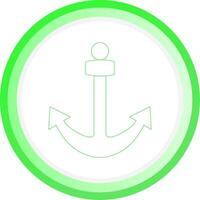 Anchor Creative Icon Design vector
