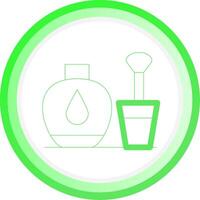 Line Green Circle Gradient Design vector