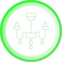 Chandelier Creative Icon Design vector