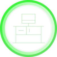 Office Desk Creative Icon Design vector