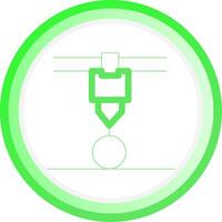 3d Printer Creative Icon Design vector