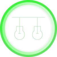 Ceiling Light Creative Icon Design vector