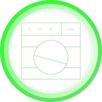 Washing Machine Creative Icon Design vector