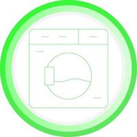 Washing Machine Creative Icon Design vector