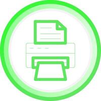 Printer Creative Icon Design vector