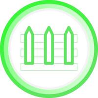 Line Green Circle Gradient Design vector