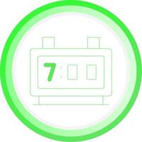 Digital Clock Creative Icon Design vector
