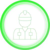 Worker Creative Icon Design vector