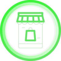 Online Shopping Creative Icon Design vector