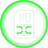 Simcard Creative Icon Design vector