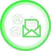 Mail Advertising Creative Icon Design vector