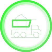 Dump Truck Creative Icon Design vector