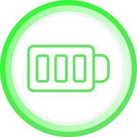 Full Battery Creative Icon Design vector