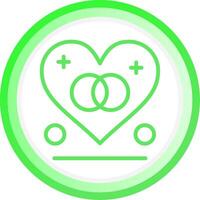 Line Green Circle Gradient Design vector
