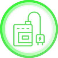 Camera Charger Creative Icon Design vector