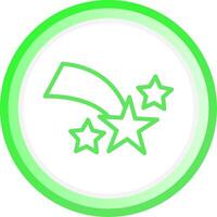 Shooting Star Creative Icon Design vector