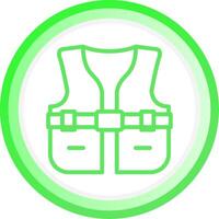 Life Jacket Creative Icon Design vector